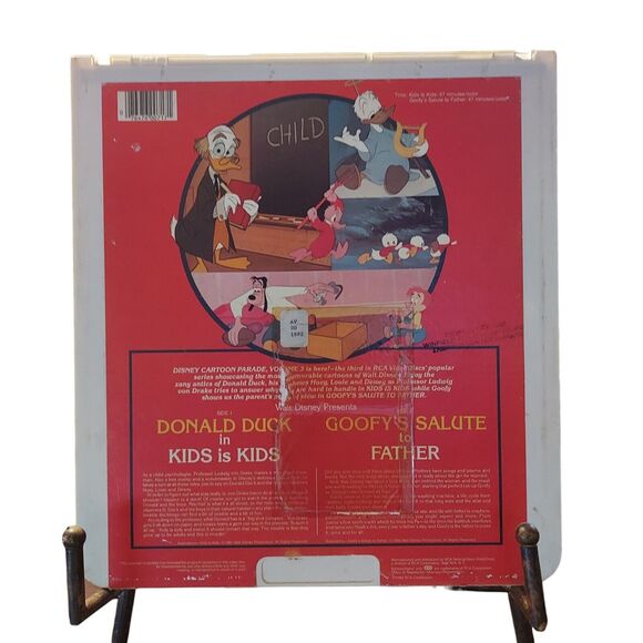 Disney Cartoon Parade Vol. 3 CED Selectavison Video Disc 1982 - Picture 3 of 3